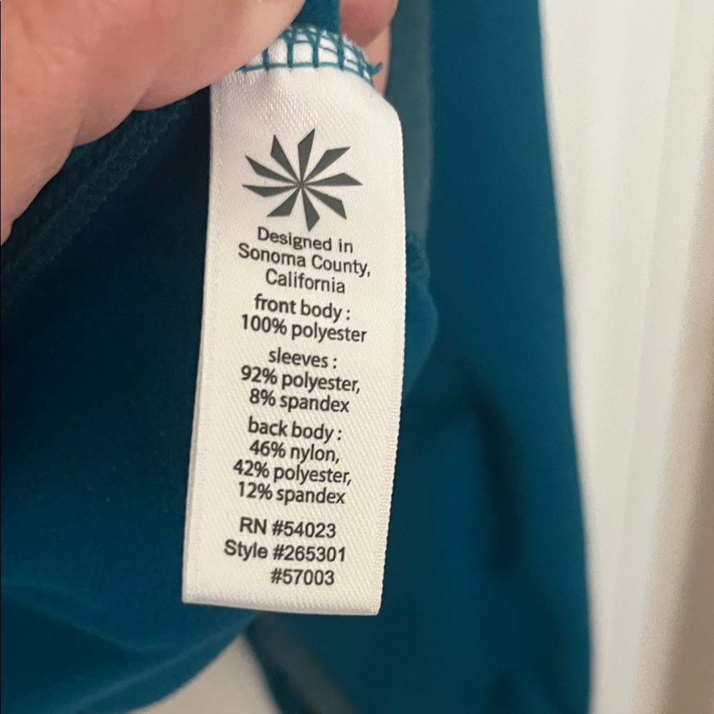 Athleta Teal Utility Jacket - Picture 4 of 9